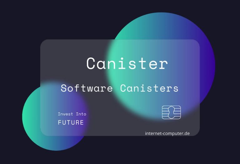 Software Canisters - Internet Computer